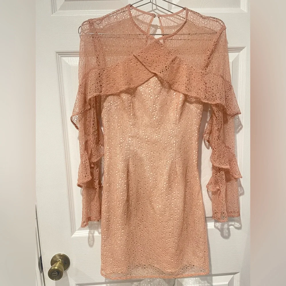 KEEPSAKE the Label Blush Lace Long Sleeve Dress - Picture 6 of 6